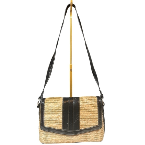 Coldwater Creek Handbags - Vintage Coldwater Creek Black and Tan Crossbody Bag